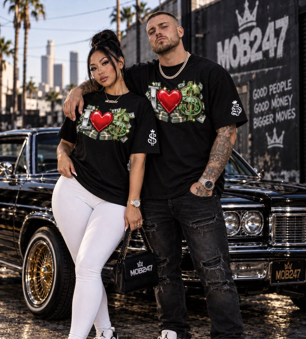 MOB247 Money Loves Me Tee - MOB 247 Lifestyle