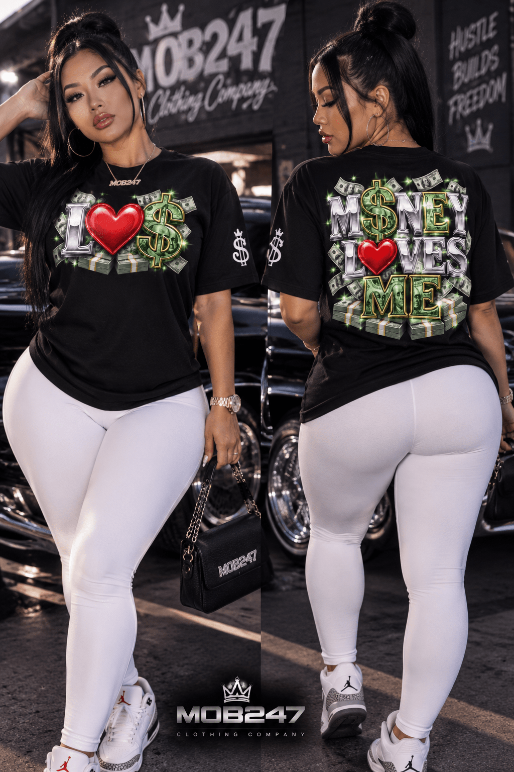 MOB247 Money Loves Me Tee - MOB 247 Lifestyle