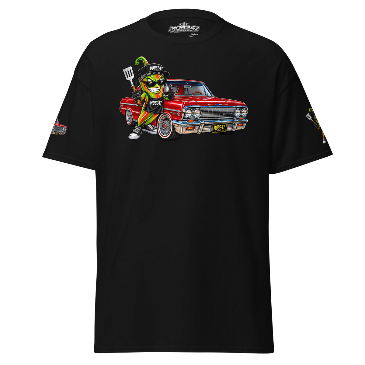 MOB247 New Mexico Hatch Chile x ’63 Impala Streetwear Tee - MOB 247 Lifestyle