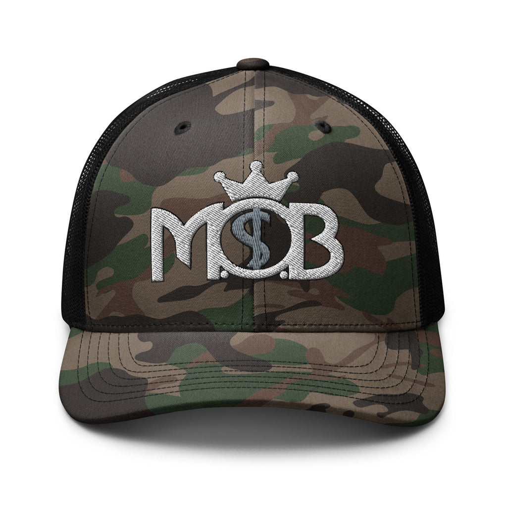 MOB247 OG Camo Embroidered Trucker Hat - MOB 247 Lifestyle