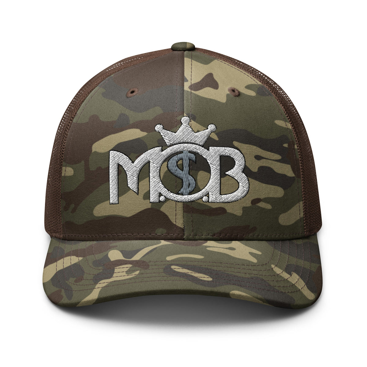 MOB247 OG Camo Embroidered Trucker Hat - MOB 247 Lifestyle