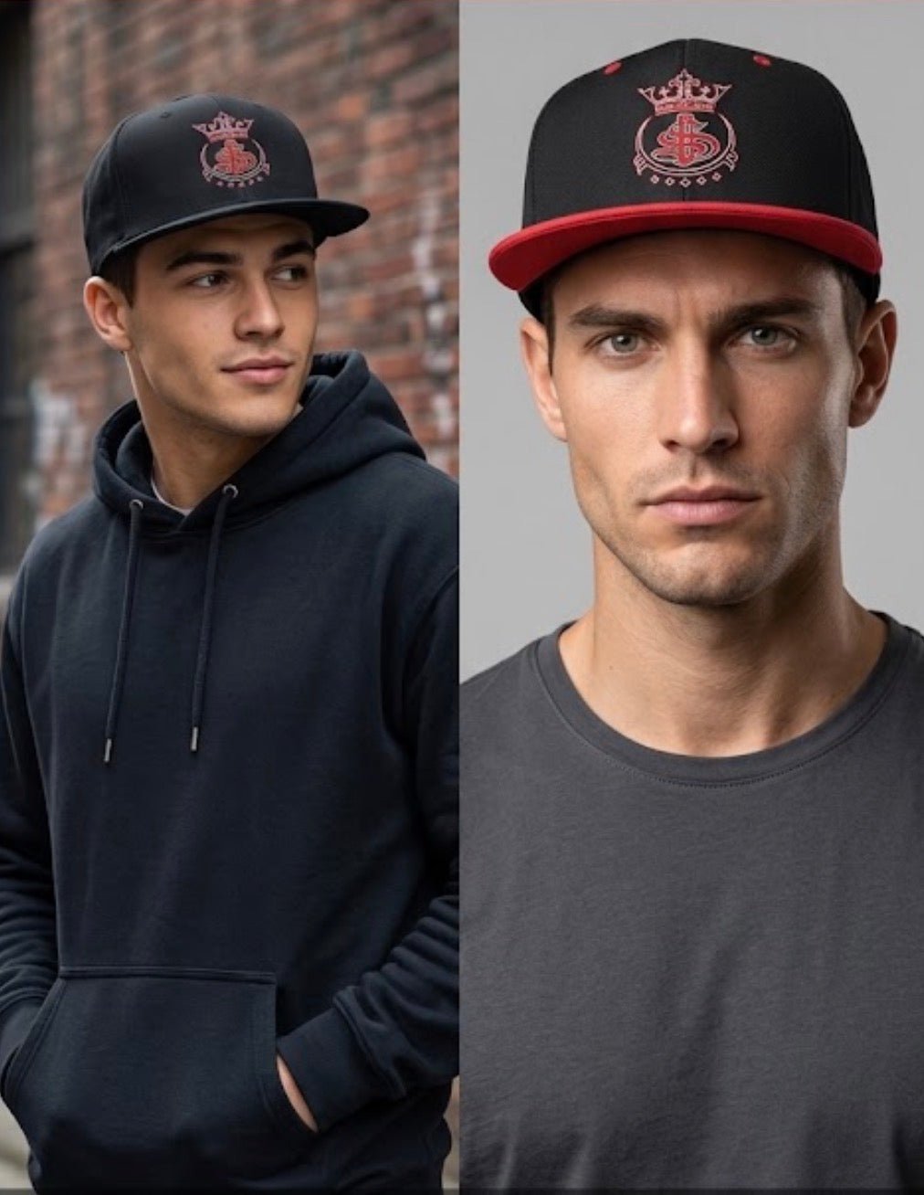 MOB247 OG Logo Embroidered Snapback – Black / Black & Red - MOB 247 Lifestyle