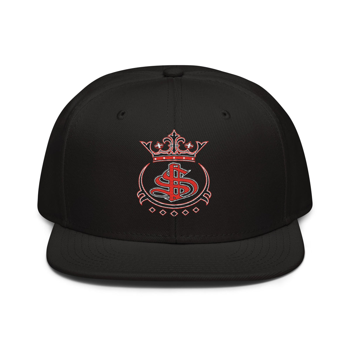 MOB247 OG Logo Embroidered Snapback – Black / Black & Red - MOB 247 Lifestyle