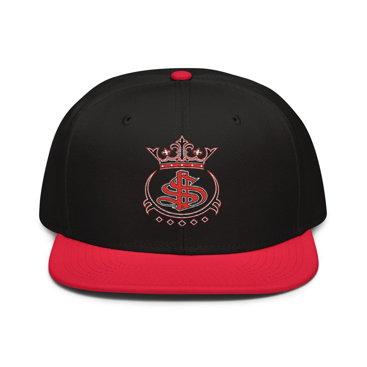 MOB247 OG Logo Embroidered Snapback – Black / Black & Red - MOB 247 Lifestyle