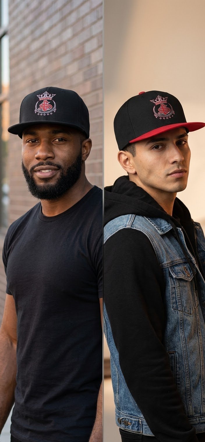 MOB247 OG Logo Embroidered Snapback – Black / Black & Red - MOB 247 Lifestyle