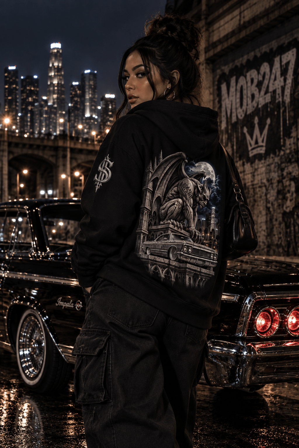 MOB247 Stone Gargoyle Hoodie - MOB 247 Lifestyle