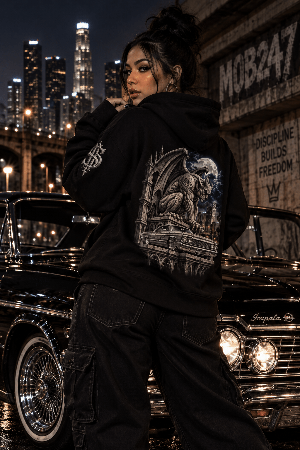 MOB247 Stone Gargoyle Hoodie - MOB 247 Lifestyle