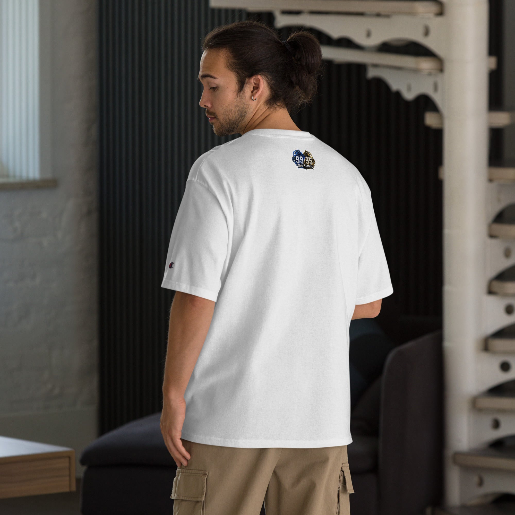 MOB247 Twin Reapers 99/95 Champion Heavyweight T-Shirt - MOB 247 Lifestyle