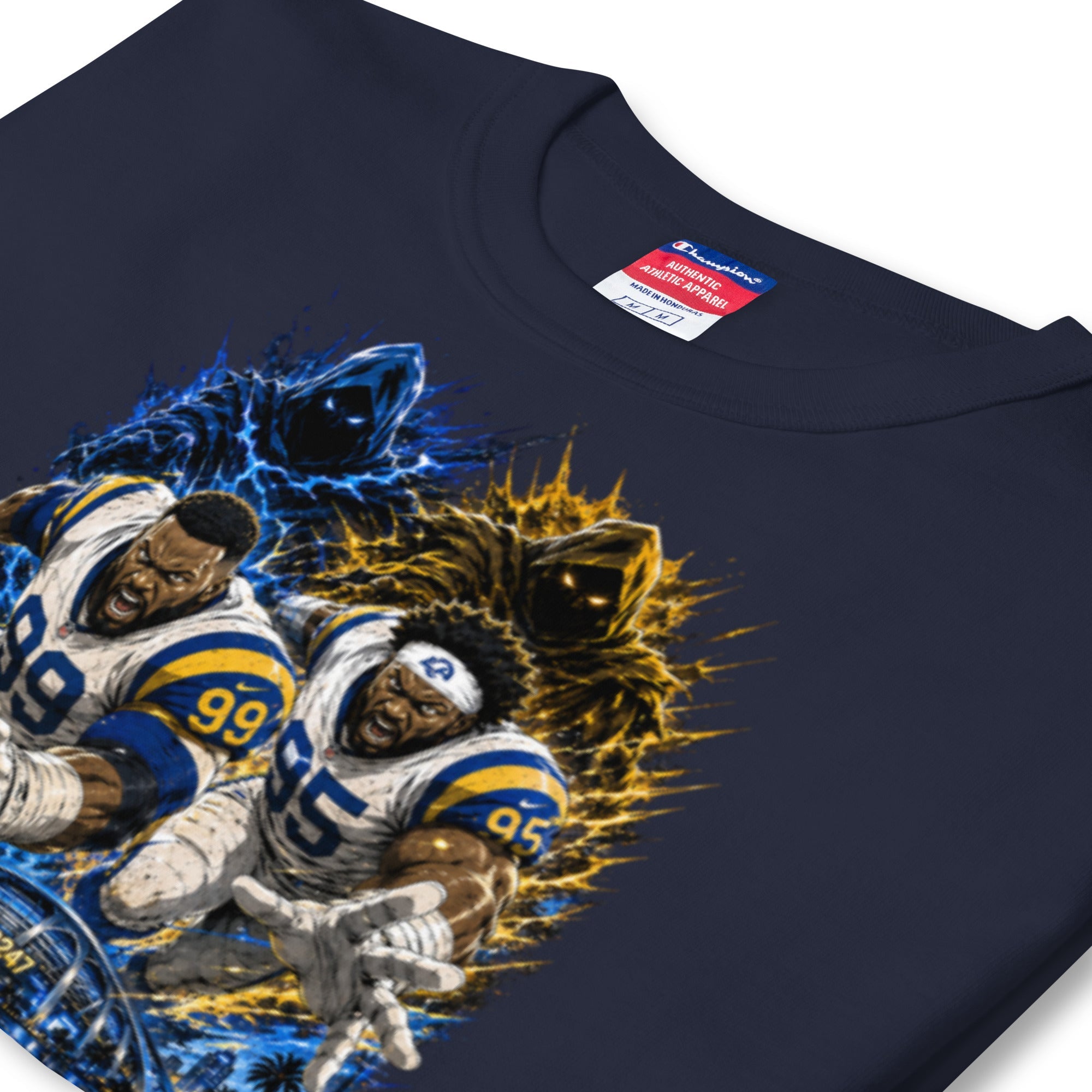 MOB247 Twin Reapers 99/95 Champion Heavyweight T-Shirt - MOB 247 Lifestyle