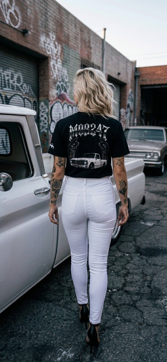 MOB247 XTRAVAGANT C10 Gothic Truck Tee – Black - MOB 247 Lifestyle