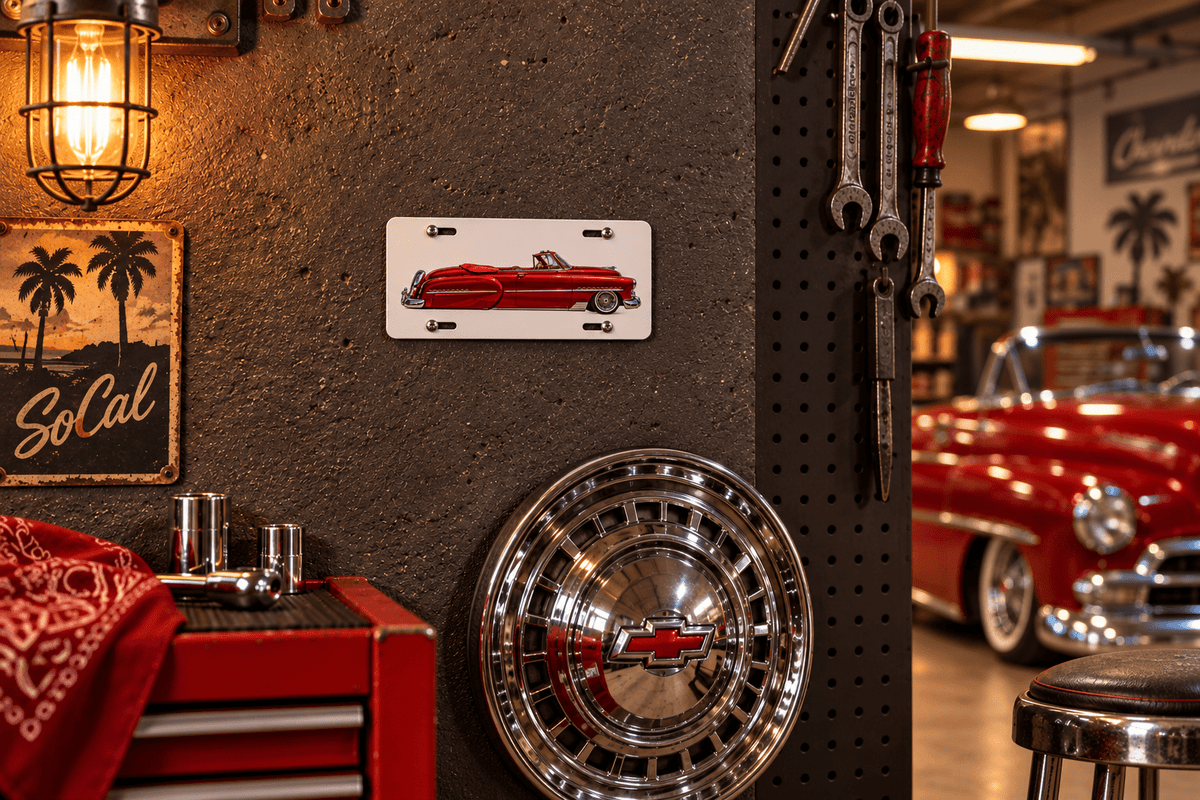 MZ LOPEZ 1952 Chevy license plate - MOB 247 Lifestyle