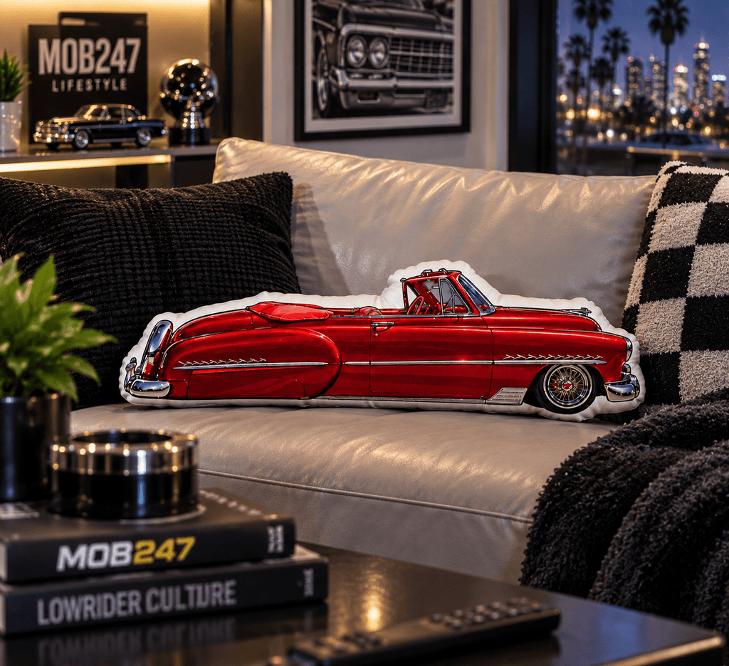 MZ LOPEZ 1952 Chevy pillow - MOB 247 Lifestyle