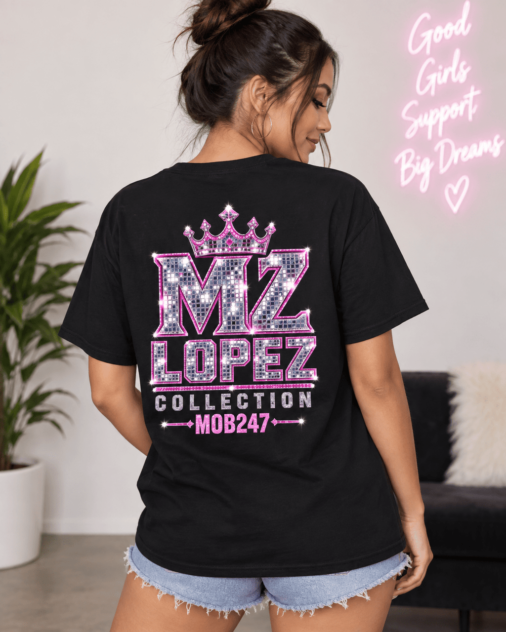 Mz Lopez Collection — Chrome Tee - MOB 247 Lifestyle