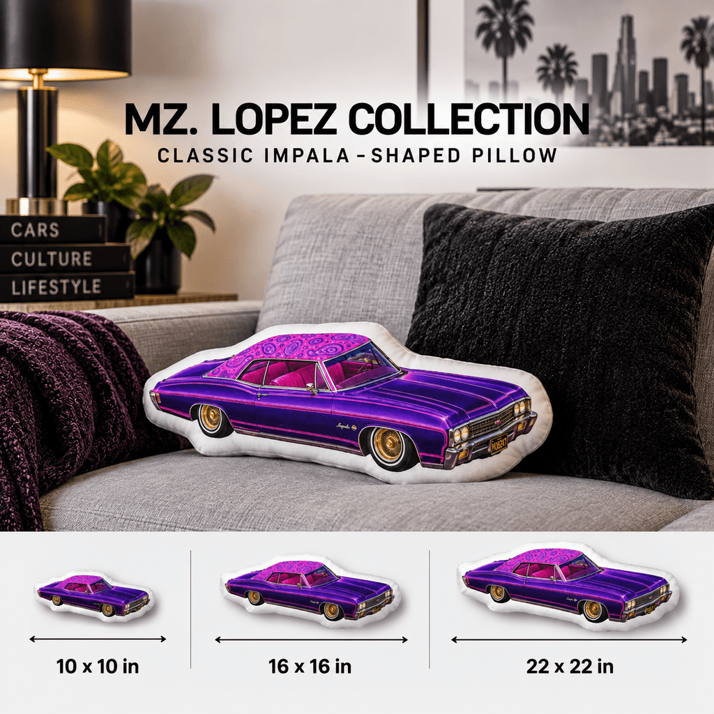 Mz. Lopez Collection Classic Impala -shaped pillow - MOB 247 Lifestyle