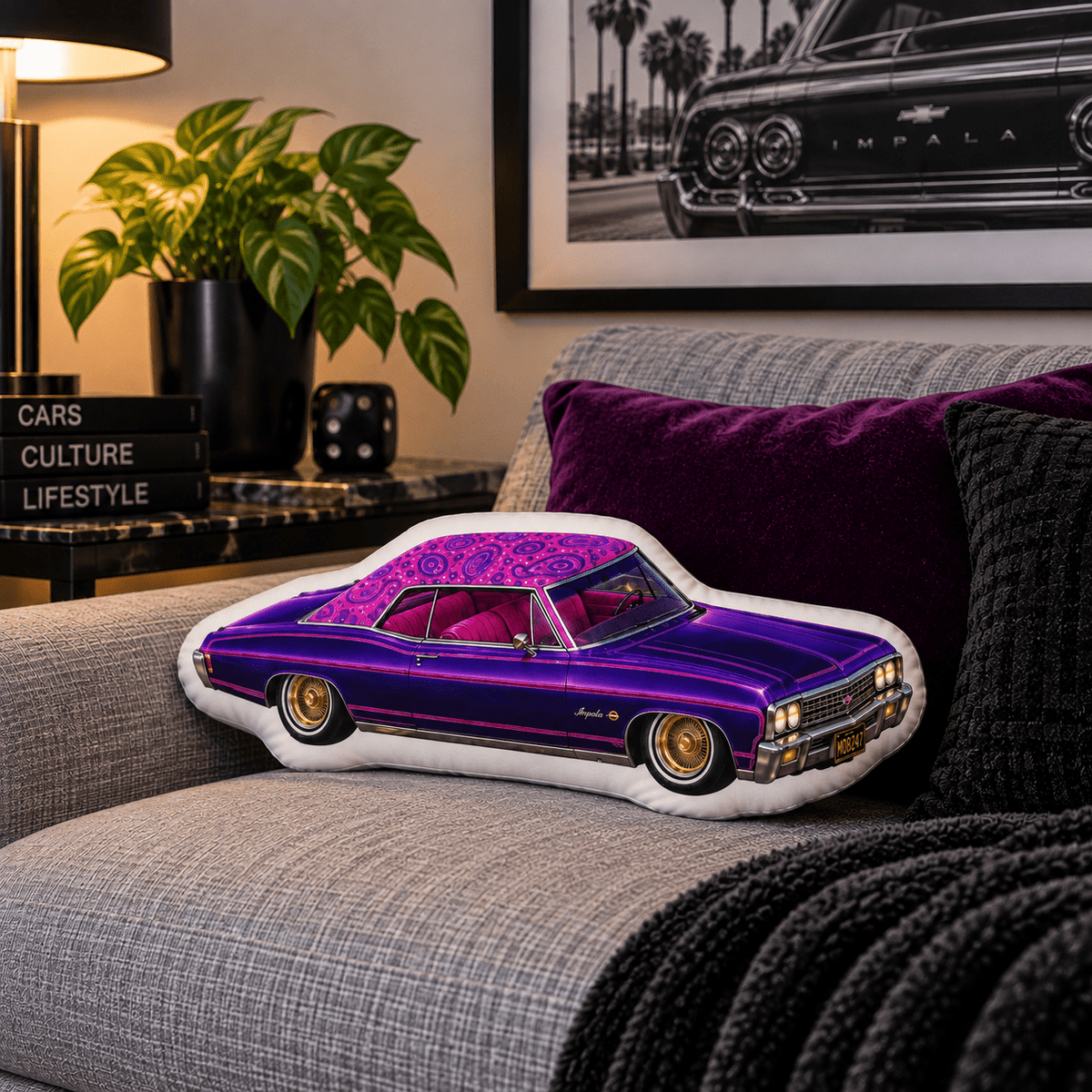 Mz. Lopez Collection Classic Impala -shaped pillow - MOB 247 Lifestyle