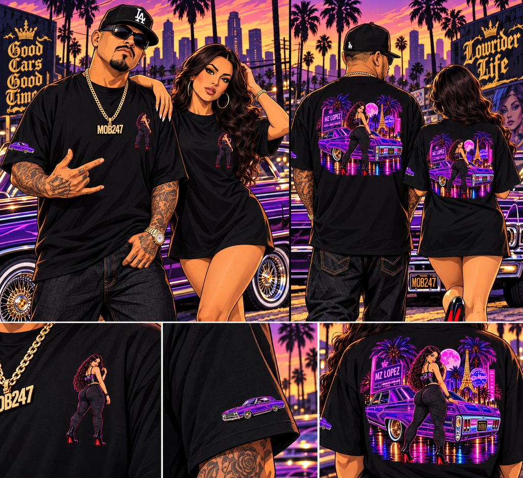 MZ Lopez Lowrider Collection Short Sleeve Tee - MOB 247 Lifestyle