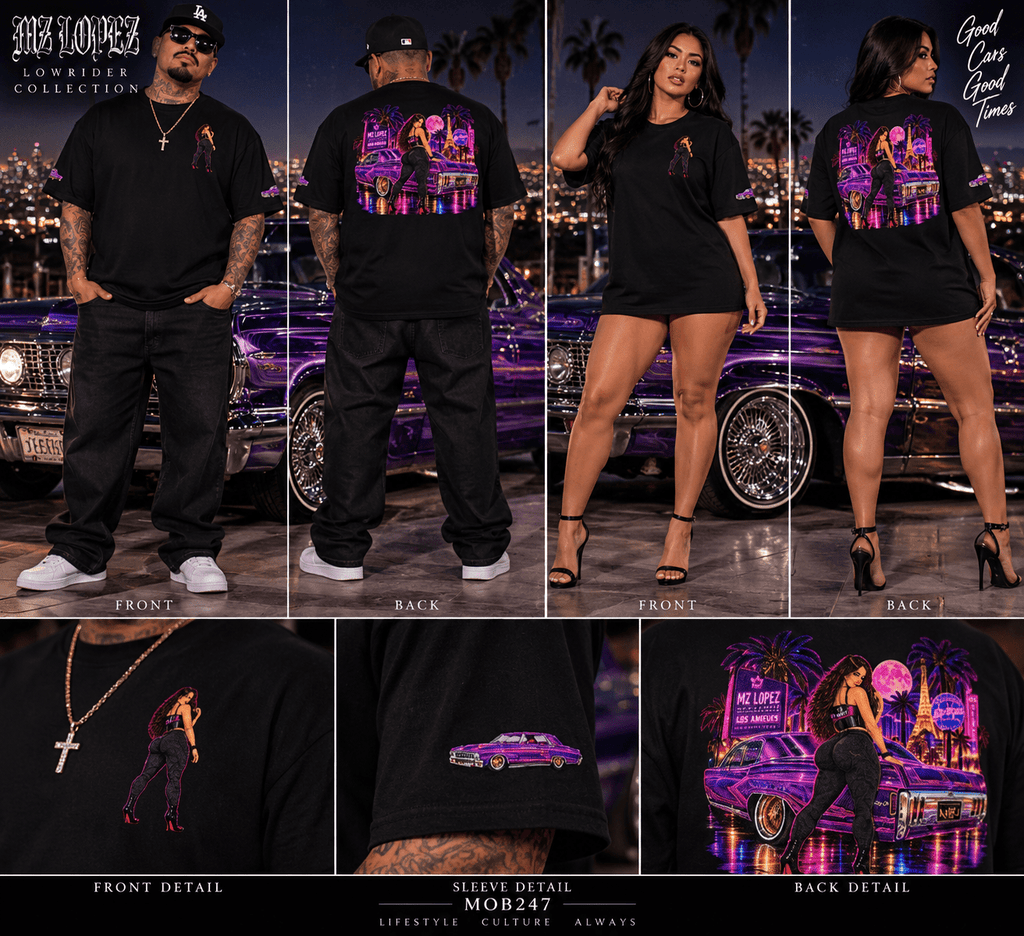 MZ Lopez Lowrider Collection Short Sleeve Tee - MOB 247 Lifestyle