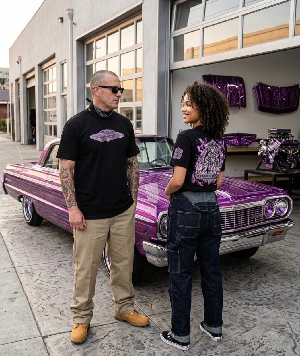 Mz Lopez Purple Impala Classic Tee - MOB 247 Lifestyle