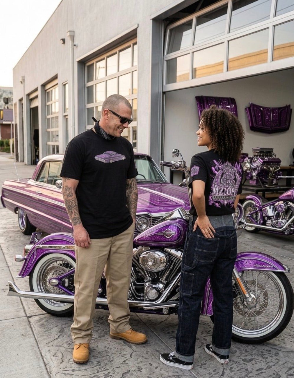 Mz Lopez Purple Impala Classic Tee - MOB 247 Lifestyle