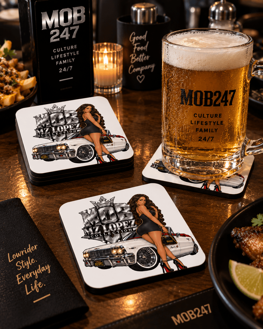 Mz Lopez White Edition Coaster - MOB 247 Lifestyle