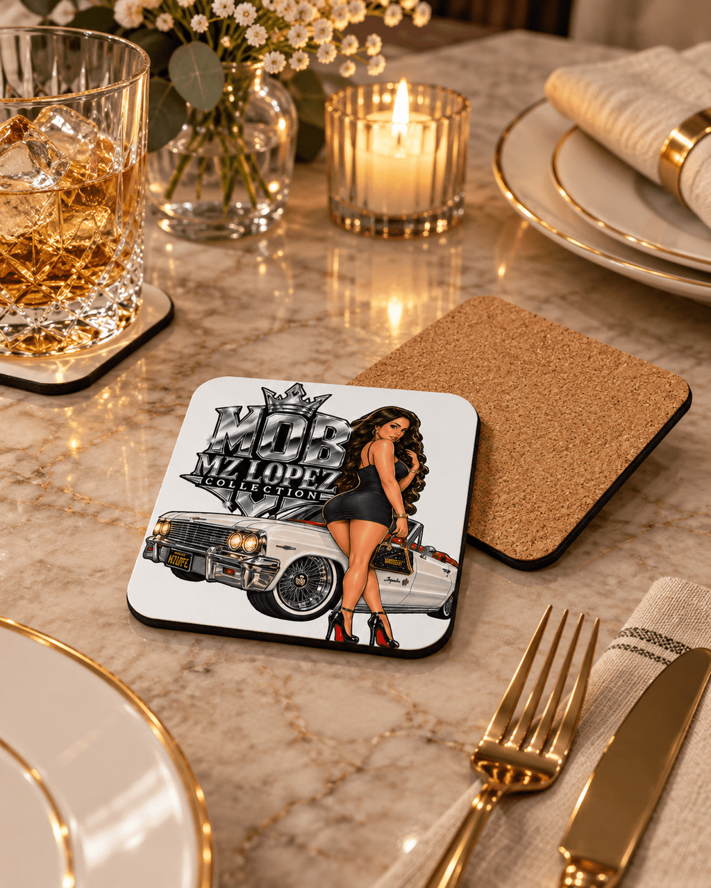 Mz Lopez White Edition Coaster - MOB 247 Lifestyle