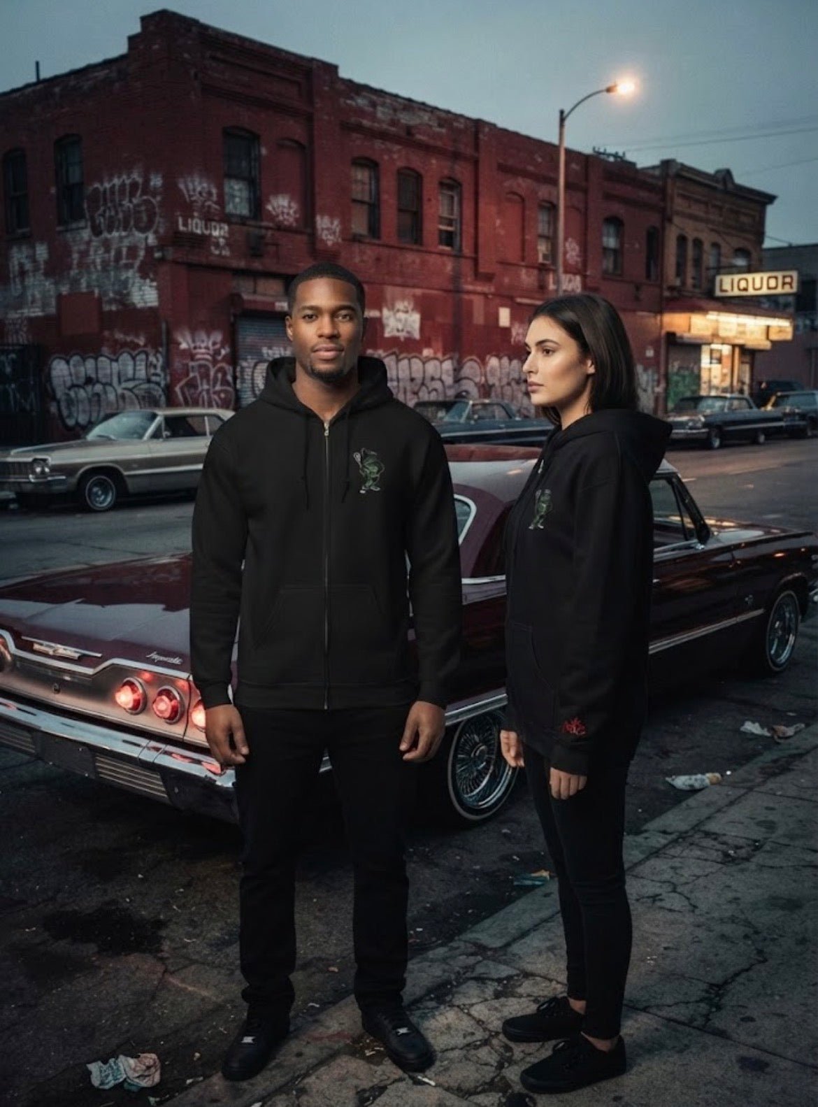 New Mexico ’63 Impala Zip Hoodie - MOB 247 Lifestyle