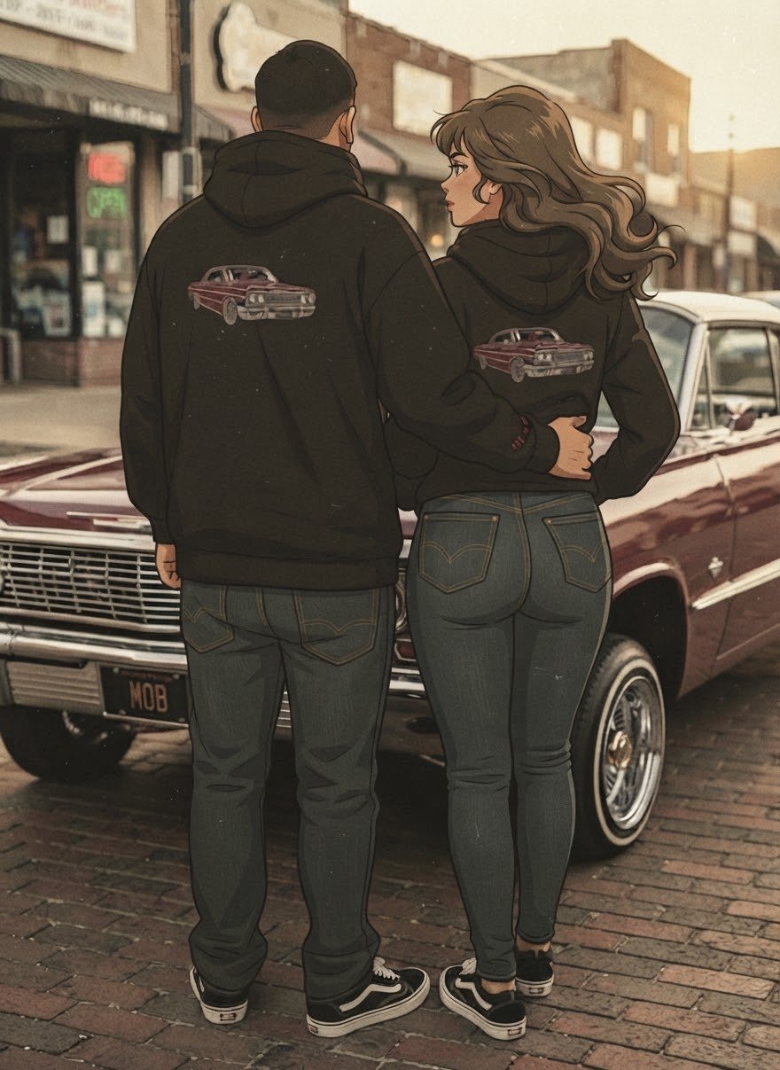 New Mexico ’63 Impala Zip Hoodie - MOB 247 Lifestyle