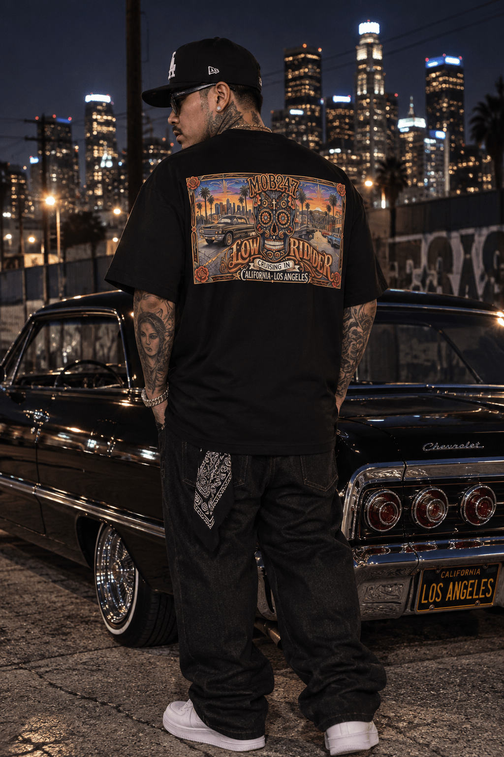 OG Día oversized boxy tee - MOB 247 Lifestyle