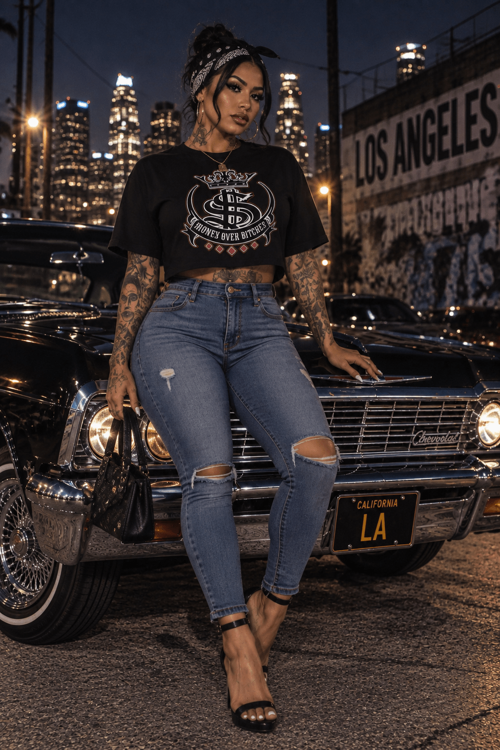 OG Día oversized boxy tee - MOB 247 Lifestyle