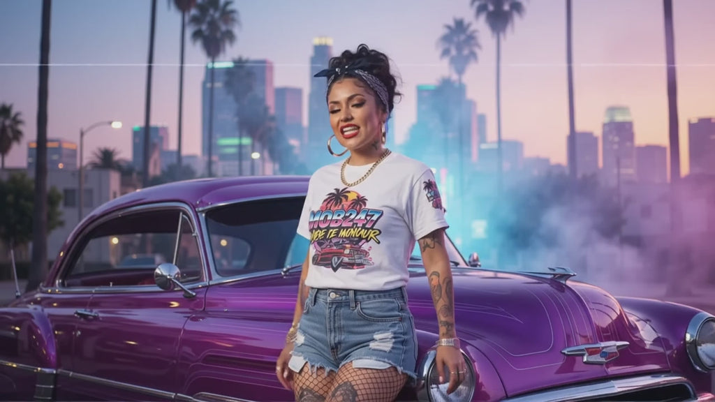 80s flashback Lowrider all over t-shirt