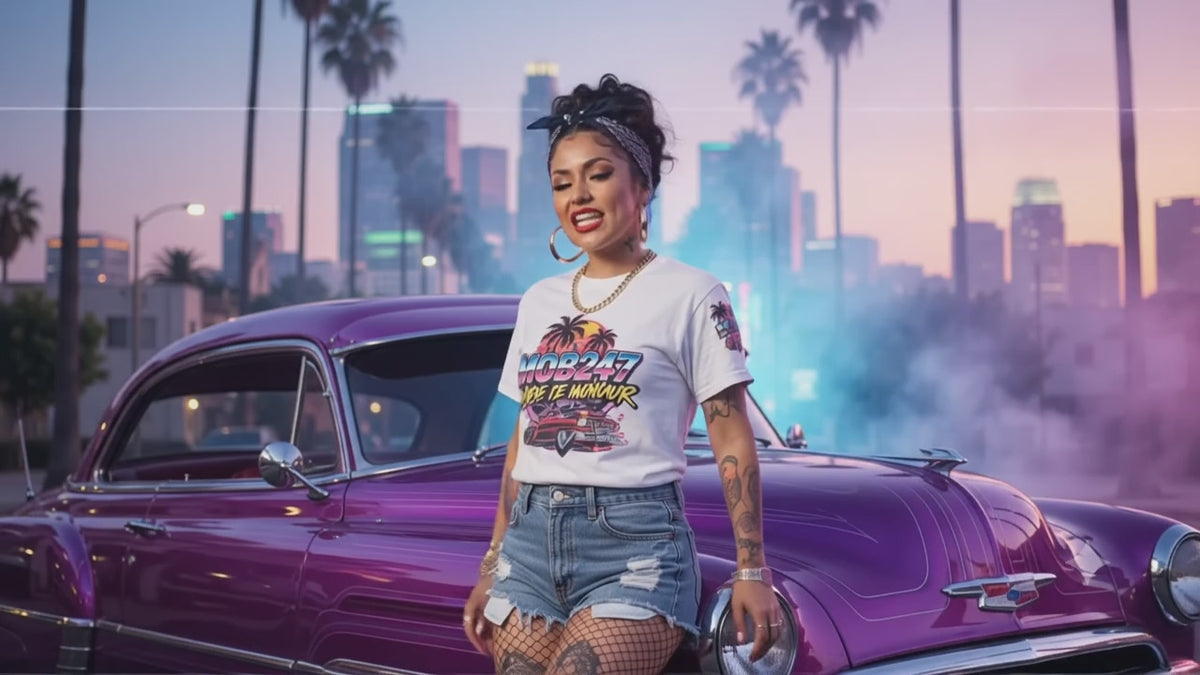 80s flashback Lowrider all over t-shirt
