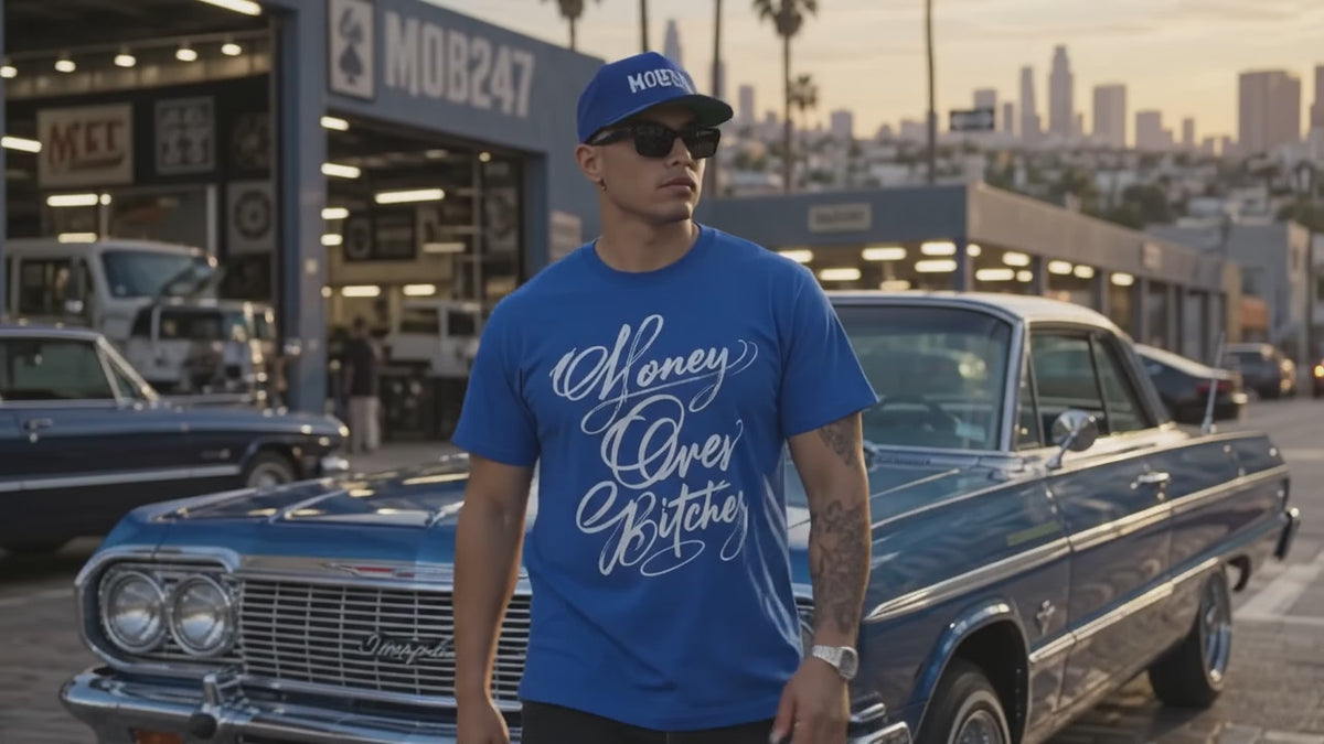 BLUE OG SCRIPT tee