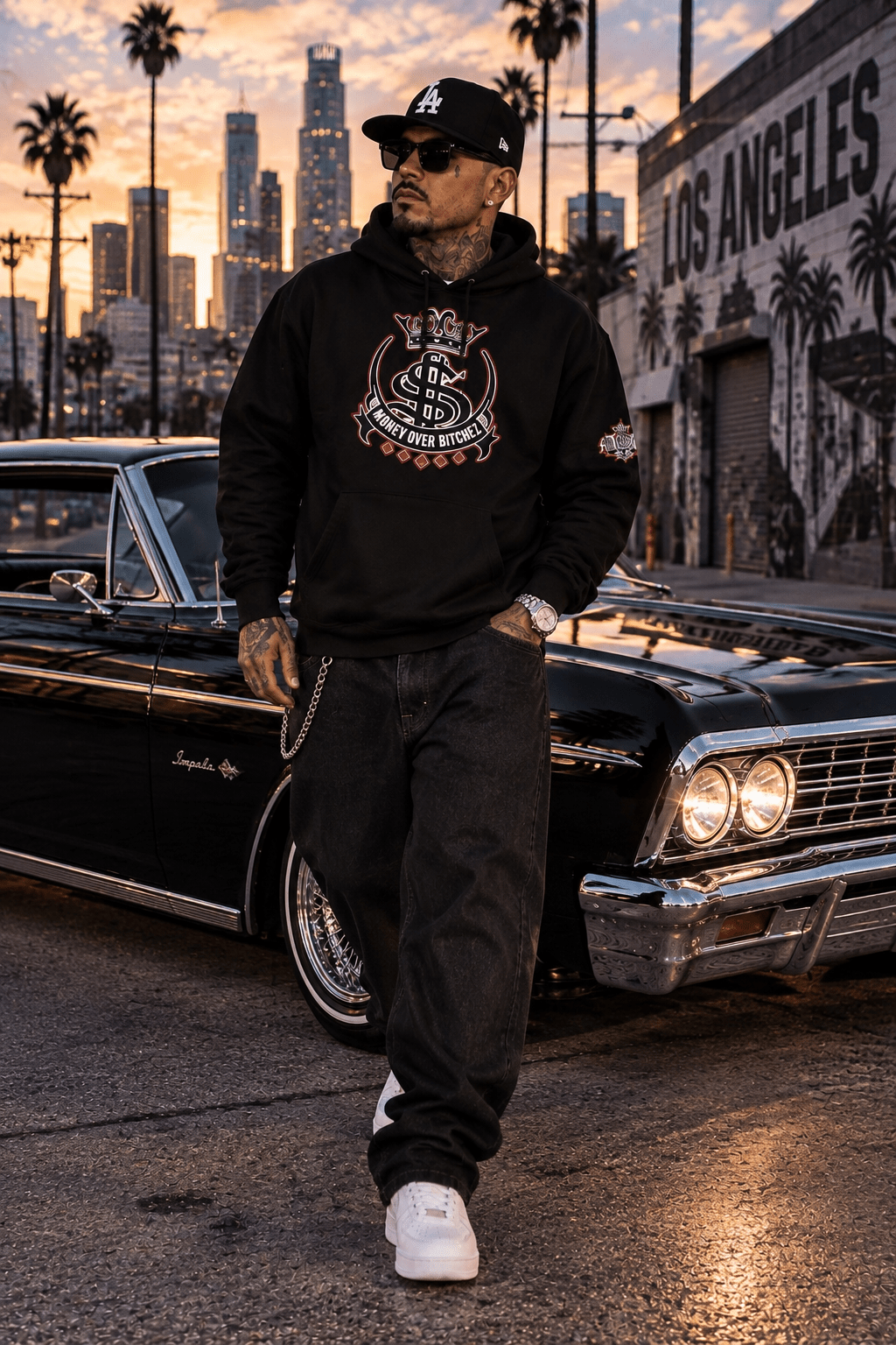 RED OG LOGO hoodie - MOB 247 Lifestyle