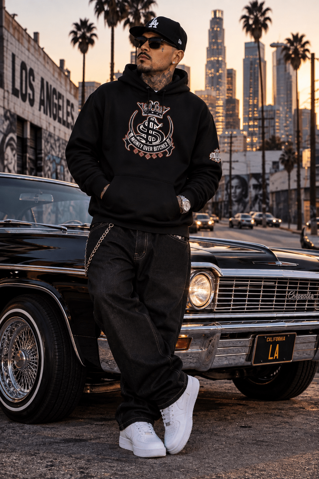 RED OG LOGO hoodie - MOB 247 Lifestyle