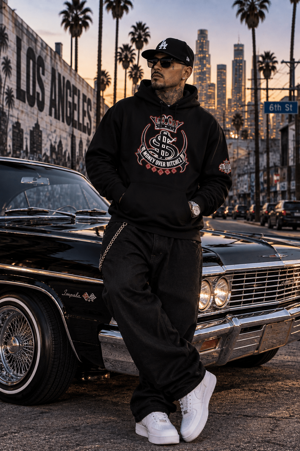 RED OG LOGO hoodie - MOB 247 Lifestyle