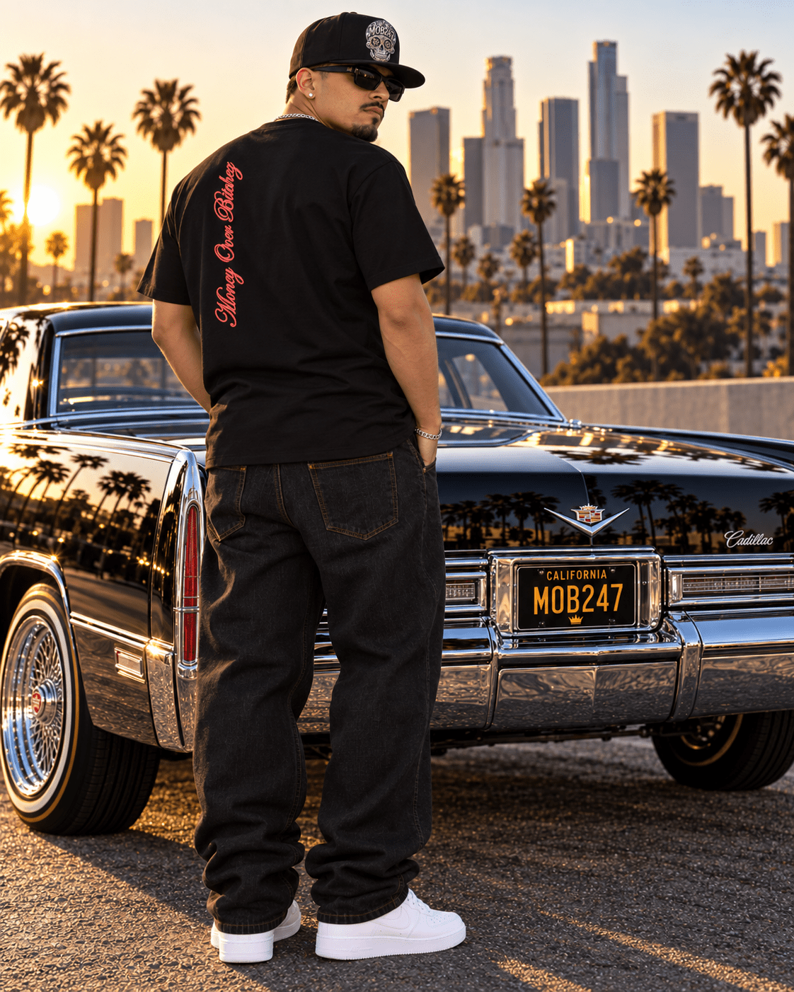 RED OG LOGO tee - MOB 247 Lifestyle