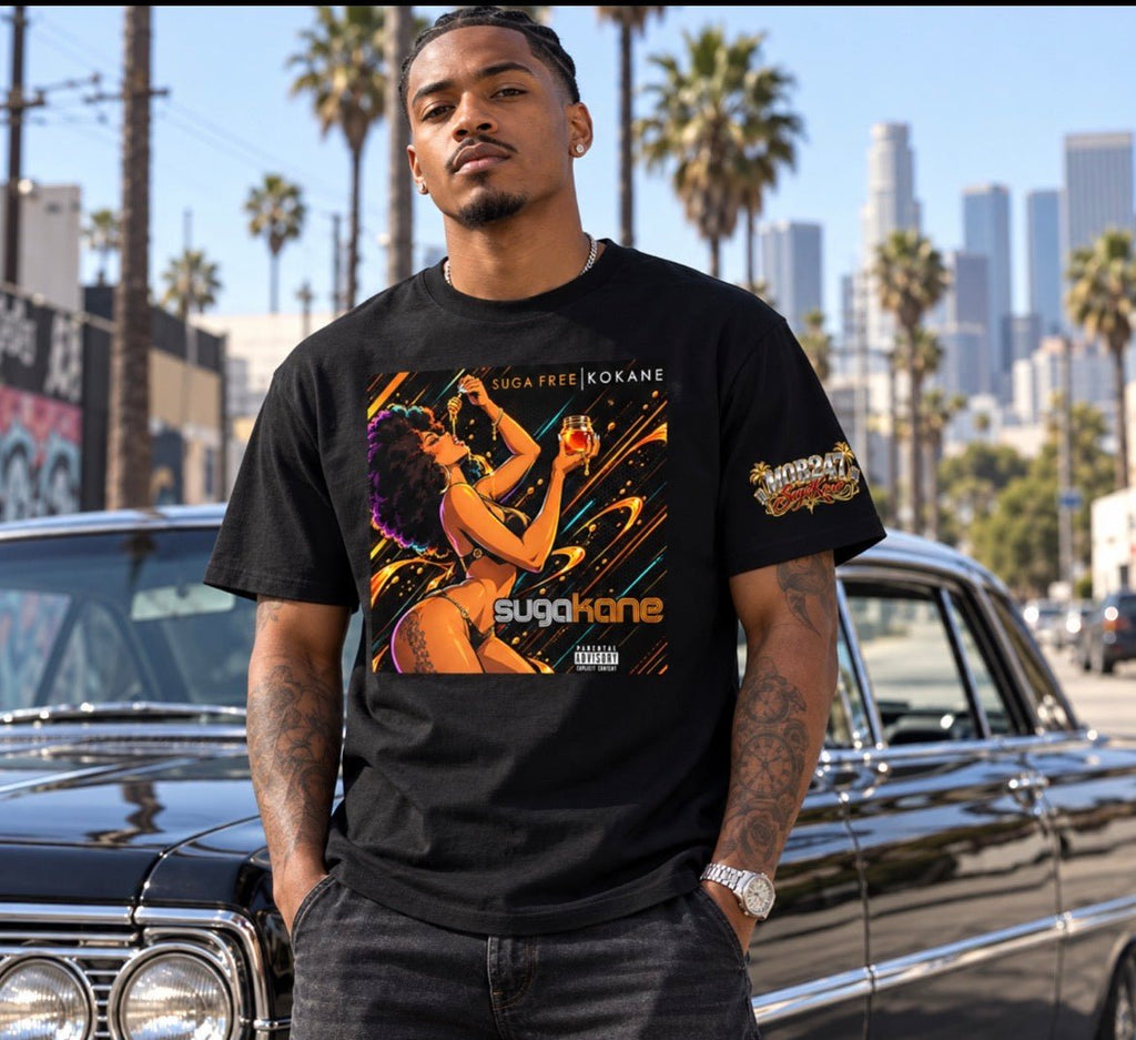 SugaKane CD Cover Art Graphic Tee - MOB 247 Lifestyle