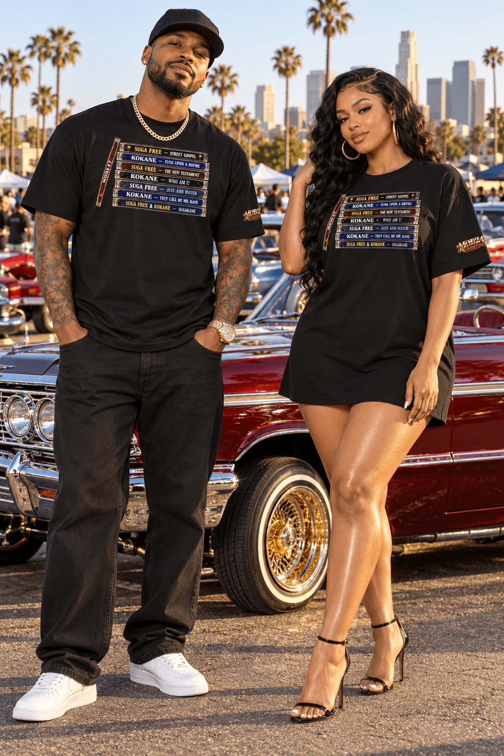 SugaKane CD Stack classic tee - MOB 247 Lifestyle