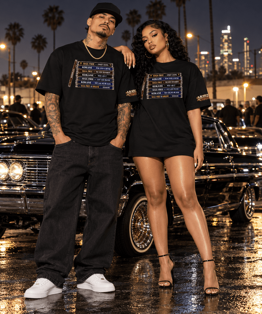 SugaKane CD Stack classic tee - MOB 247 Lifestyle