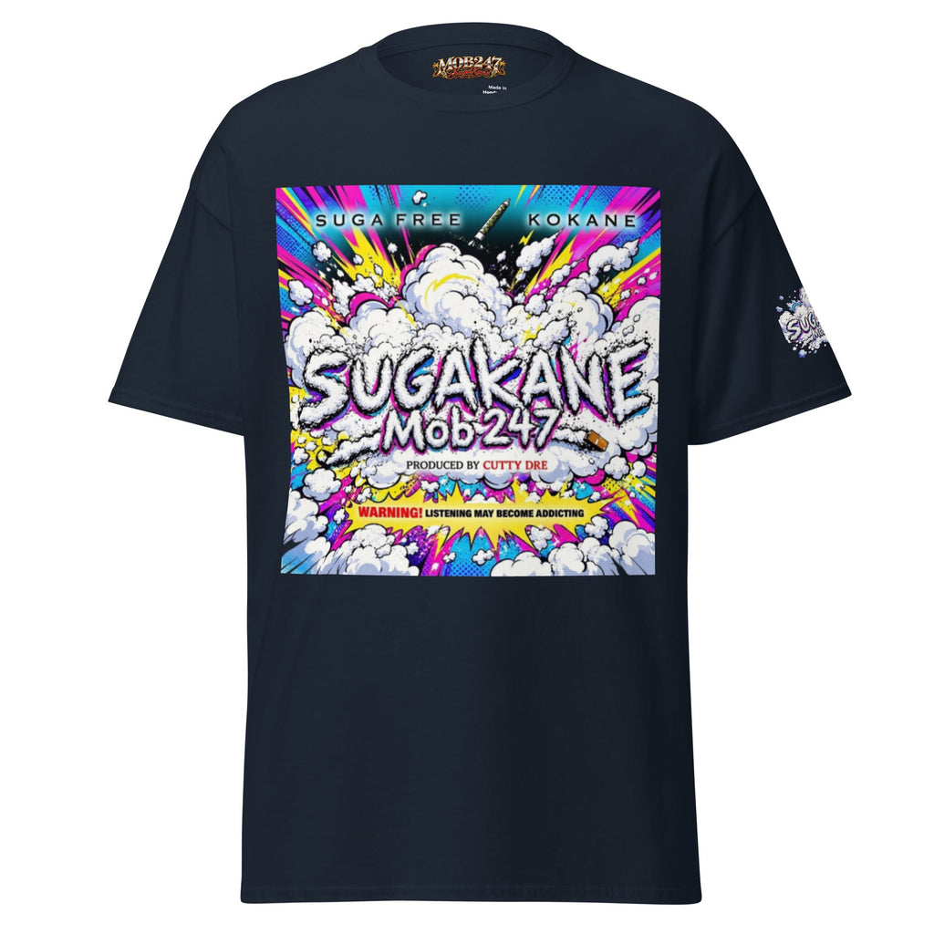 SugaKane Navy Graphic Tee - MOB 247 Lifestyle