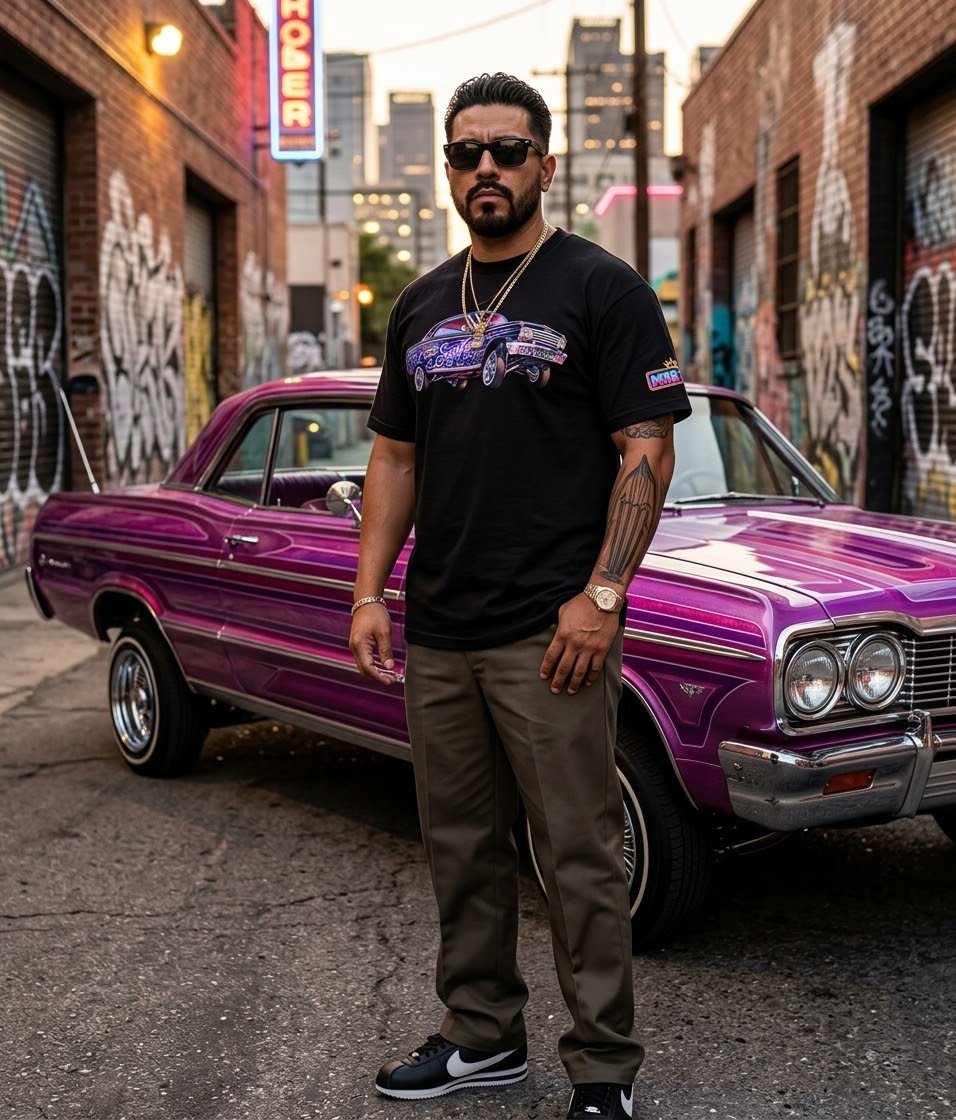 SugaKane Neon Lowrider Graphic Tee - MOB 247 Lifestyle