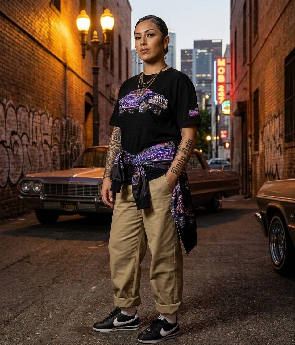 SugaKane Neon Lowrider Graphic Tee - MOB 247 Lifestyle