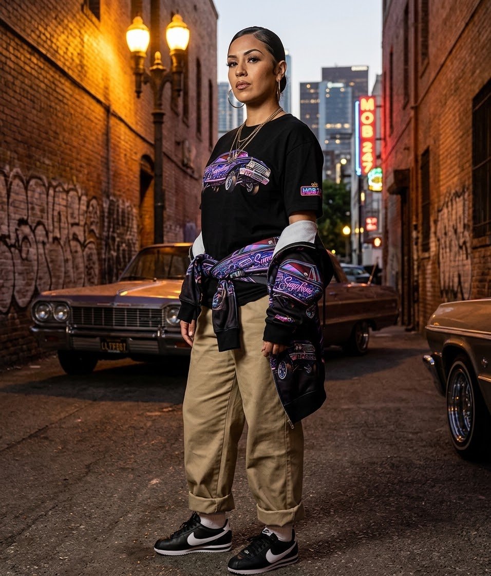 SugaKane Neon Lowrider Graphic Tee - MOB 247 Lifestyle