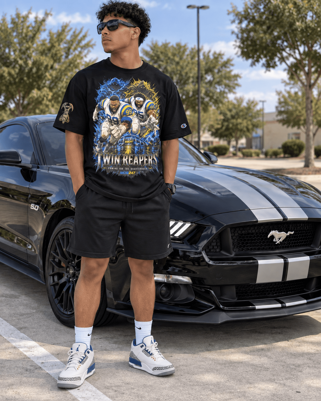 Twin Reapers 99/95 Champion Heavyweight Tee - MOB 247 Lifestyle